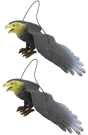 BESPORTBLE 2stücke Simulation Adler Modell Spielzeug Vogelabwehr Deko Praktische Vogelattrappe Für Garten Und Bildung Langlebig Und Detailreich