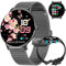 LIGE Montre Connectée Femme avec Appel Bluetooth, 1.43 HD AMOLED Smartwatch, 120+ Modes Sportifs, Calories IP68 Etanche Calories Podometre 2 Bracelets Cadeau iOS Android