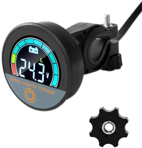 Batteriewächter für 12V-84V, IP67 Wasserdicht Batterieanzeige Monitor, Batteriekapazität Spannungsmesser für Autos, Wohnmobile, Motorrad - Lithium, Lithium-Eisen,Blei Säure Batterien