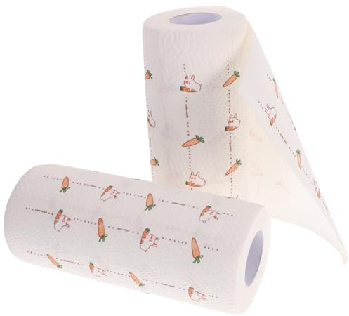 Küchenreinigungstuch Stoff, 2 Rollen, 55 Blatt pro Rolle