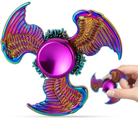 Fidget Spinner, Hand Spinner for Relaxation and Focus, Eagle Wing Design Spinner Toy for Kids and Adults, Office Desk Toy, Travel Companion, Party Gift