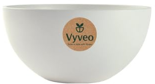 Vyveo - Blumentopf Bolla - 20x12 - Weiß - Blumentopf für den Innen- und Außeneinsatz - Übertopf - Pflanztopf - Pflanzgefäß