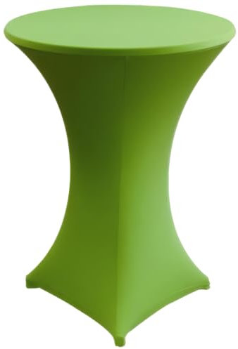 Gastro Uzal Stehtischhusse Stretch Home-Line in grün 80-85 cm rund, Husse für Stehtisch Tischhusse überwurf Bistrotischhussen Stretch