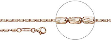 Der Kettenmacher ROS4-60R Rosario Kette Rose vergoldet 60 cm