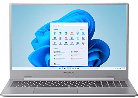 MEDION P17609 43,9 cm (17,3 Zoll) Full HD Notebook (Intel Core i7-1165G7, 16GB DDR4 RAM, 512 GB M.2 PCIe SSD, 2TB HDD, NVIDIA GeForce MX450, HD Webcam, Win 11 Home)