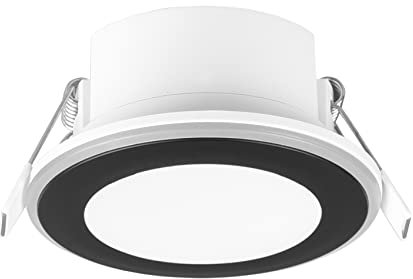Trio Leuchten LED Einbauleuchte Aura 652310132, Kunststoff Schwarz matt, inklusiv 5 Watt LED
