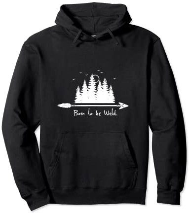 Born to be Wald Natur Umwelt Flora Fauna Bäume Geschenk Idee Pullover Hoodie