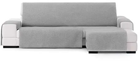 Eysa Valkiria sofabezug chaiselongue 290 cm rechts frontalsicht, Farbe 06, Hellgrau 6