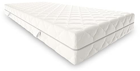 Mister Sandman Matratze 90x200, Taschenfederkernmatratze, Rollmatratze mit 7 Zonen Taschenfederkern, Matratze atmungsaktiv, H3 H2 21 cm hoch, 512 Federn, Federkernmatratze für Jede Schlafposition