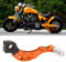 aqxreight Kickstarterhebel, Kickstarter-Starthebel, Hochfestes Aluminiumlegierungs-Universalzubehör für Motorrad-Roller (Orange)