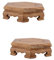Artibetter 2 Pcs Hexagonal Base Vase Display Stand Shelf Ginger Jar Lamps Planters for Indoor Plants Outdoor Plant Display Rack Oriental Display Stand Round Wooden Flowerpot Saucer Fish Tank