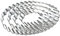 QAAQS Ovales Ausstechformen-Set mit gewelltem Rand, groß – 12,7 cm, 10,2 cm, 7,6 cm, 5,1 cm – geriffelte, gewellte, ovale Ausstechformen, Formen aus Ton – Edelstahl