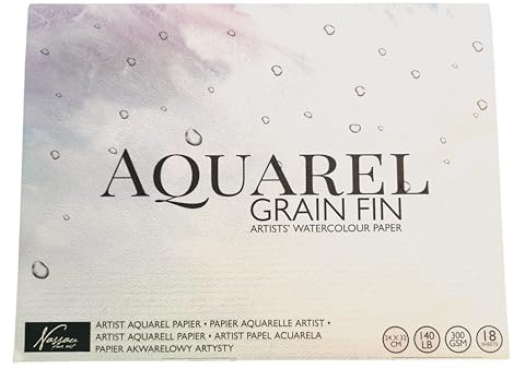 Aquarellblock Format 24x32cm, 18 Blatt 300 g/m²