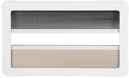 RV-Fenstergitter, 28 X 12 Zoll, RV-Fenster-Innenjalousien, Schutz, Abweisend für Wohnmobil, Wohnwagen, Wohnwagen