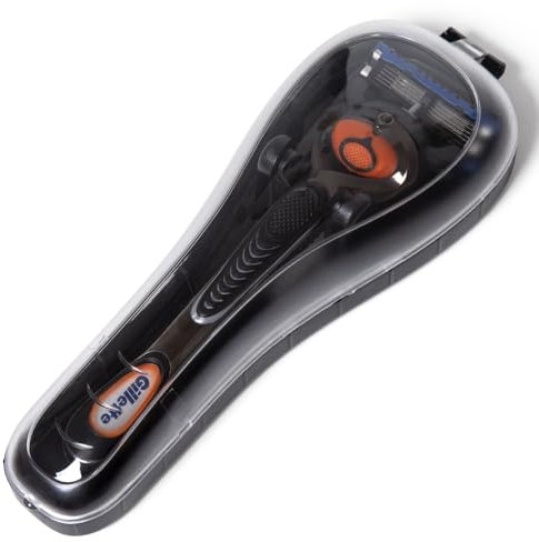 Nincha Reiseetui für manuelle Rasierer - Tragbare Kunststoff-Schutzbox für Handrasierer - Schwarz