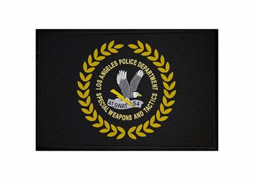 U24 Aufnäher LAPD Los Angeles Police Department SWAT Fahne Flagge Aufbügler Patch 9 x 6 cm