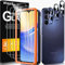 Wiaocit 3 Piezas Protector de Pantalla para Samsung Galaxy A15 5G/4G HD Cristal Templado con 3 Piezas Protector Camara Dureza 9H, Ultra Transparente, Anti Arañazos, Marco de Montaje