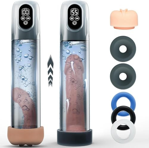 Macho eléctrico pene Alargamiento de la Bomba, Bomba de vacío Realista Camiseta for el Dispositivo de presión de Aire de los Hombres Penni Hi5