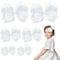 6 Pack Hairs Bow Clips, hair bow white,3 Sizes White Bow for Girls, White Bows for Hair School Hair Accessories(6 inch, 4 inch, 3 inch)
