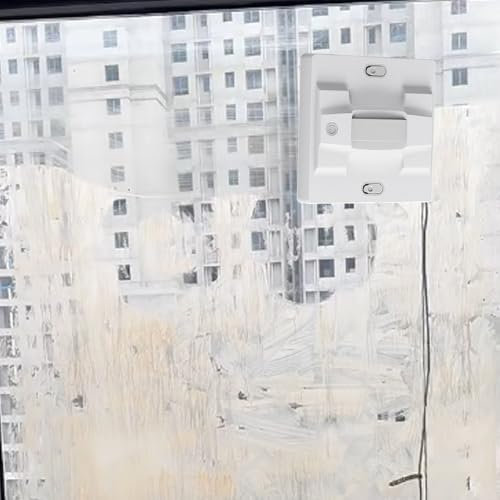 Automatischer Fensterreinigungsroboter Mit 4 Wasserstrahlen, Verbesserter Saugleistung Von 5600 Pa, Sensoren Zur Fallschutz- Und Kantenerkennung, FüR Hochhausfenster, Fliesen Und Glas,White