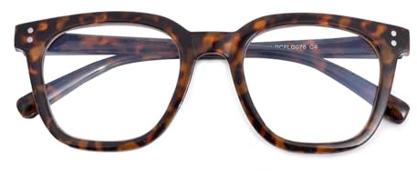 SKYWAY Blaulichtfilter Brille Damen, Stylish Große Brille Blaulichtfilter ohne Sehstärke, Blaulicht Brille Herren Blue Light Glasses Computerbrille Blaufilterbrille Gaming Brille