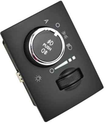 GLILAR Lichtschalter Scheinwerfer Kompatibel Mit Chrysler Für 300C 2006 2007 Auto-Scheinwerfer-Steuerschalter, Nebelscheinwerfer-Lampen-Einstellschalter 68189156AA