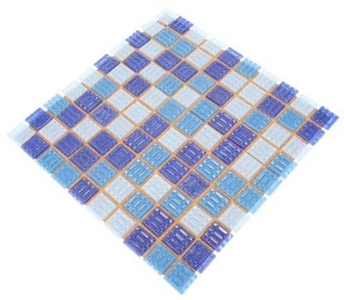 HOMSFOU Pegatina Autoadhesiva de Azulejos para Piscina en Pvc, Diseño Decorativo Único, Fácil de Instalar, Adecuado para Paredes y Suelos del Baño o Cocina