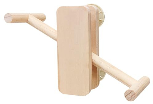 Celuicion Papageien Spielstation | Vielseitige Holzspielzeuge Für Wellensittiche,Kauresistenter Wellensittich Spielplatz Zum Stehen Spielen Ausruhen Unterhalten