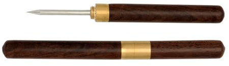 CAZSTYK Leather Punching Awl Tool Wood Handle Hole Punching Awl Tool Comfortable Grip For Leather Craft Stitching Shoe Repair Processing