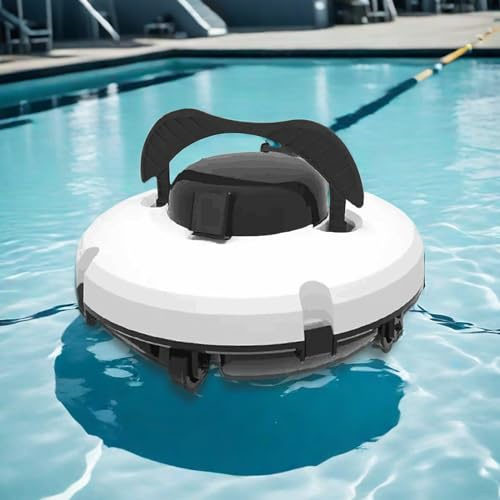Robot nettoyeur de piscine sans fil, aspirateur de piscine pour piscine hors sol, autonomie de 120 minutes, stationnement automatique, aspirateur de piscine pour piscines creusées, robot de piscine