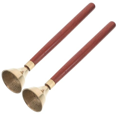 JEWEDECO Orff Percussion Bell med Trähandtag Barnvänligt Musikaliskt Slaginstrument för Musikundervisning Hållbar och Ergonomisk för Förskola och Klassrum
