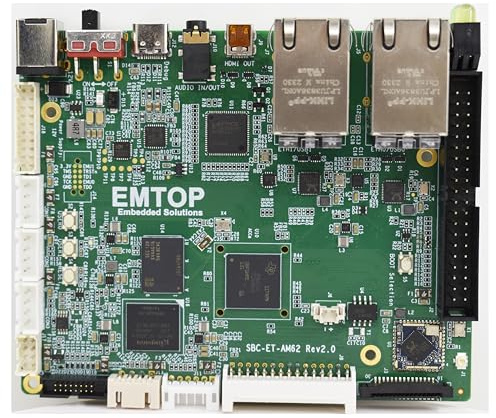 EMTOP EMB SBC-ET-AM62 Single Board Computer, TI AM623x/AM625x CPU, ARM Cortex-A53 Quad-Core 1.4GHz,2GB DDR4,8GB EMMC