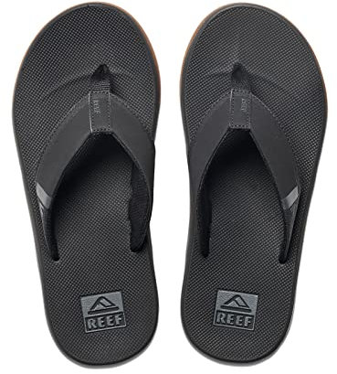 Reef Herren Fanning Low Flipflop, Black, 46 EU
