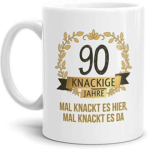 Tassendruck Geburtstags-Tasse Knackige 90 Geburtstags-Geschenk Zum 90. Geburtstag/Geschenkidee/Scherzartikel/Lustig/Witzig/Spaß/Fun/Mug/Cup/Beste Qualität - 25 Jahre Erfahrung