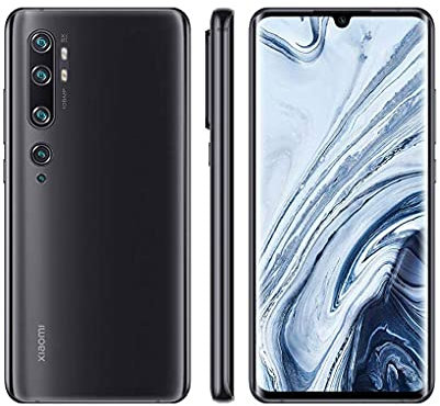 Xiaomi Mi Note 10 Téléphone 6Go de RAM+128 Go de ROM, écran incurvé 3D de 6.47, Processeur Octa-Core Snapdragon 730G, Caméra Frontale 32MP et caméra arrière 108MP (Noir) (Reconditionné)