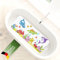 SilverRack Kinder Badewannenmatte 100x40 cm (Fische Motiv - RECHTS) - Antirutschmatte Badewanne BPA frei für Kinder und Babys - Duschmatte schimmelresistent - Bedruckte Badematte