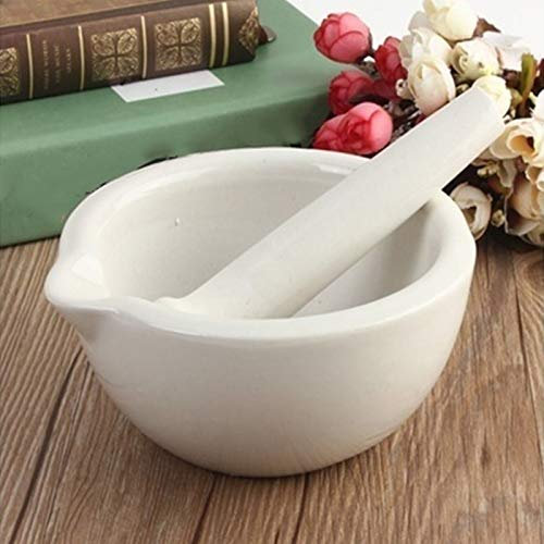 Topping Linda Real De Porcelana Mortero Y Maja De Mezcla Recipiente De Moler Set Ajo Picado Mills Mixing Tool Grinder Pot Hierba Pimienta