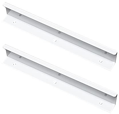 2 Stück Versteckter Schrankgriff Möbelgriffe Weiß Aluminium Türklinken Modernes Küchengriffe Türgriff Schubladengriff Knöpfe für Kleiderschrank,Schlafzimmer,Badezimmer (Total length 1200mm)