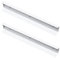 2 Stück Versteckter Schrankgriff Möbelgriffe Weiß Aluminium Türklinken Modernes Küchengriffe Türgriff Schubladengriff Knöpfe für Kleiderschrank,Schlafzimmer,Badezimmer (Total length 1200mm)
