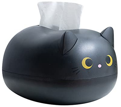 Taschentücher Box, Cartoon Katze Niedlich Tissue Spender Serviettenhalter Kosmetiktücherbox Taschentuchspender Papierhandtuch Box Papiertuchbox für Auto, Badezimmer, Schlafzimmer, Büro