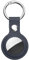 Ainiv Schutzhülle für AirTag, Leder Keyring Schutzhülle Kompatibel mit AirTags, Leder Keyring für AirTag, Tragbar Leder Hülle Schlüsselanhänger Case, Cover mit Schlüsselanhänger, Blau