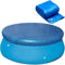 WINOK Poolabdeckungen for Rund Ø 183 cm Schwimmbad, Poolabdeckplane Schwimmbecken Solarplane Pool Abdeckung für Metal und Prism Frame Easy Set Rund Pools, PE Schutzplane Wasserdicht Staubdicht