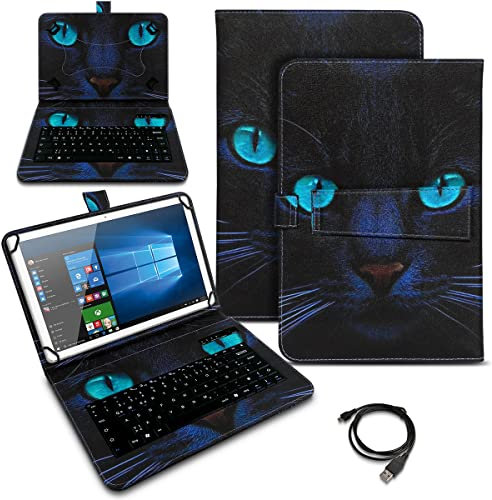 Schutzhülle QWERTZ Bluetooth Tastatur kompatibel für Amazon Fire HD 10 /Plus 2021 Hülle Cover Tablet Tasche 10.4 Case Keyboard kabellos Ultra deutsches Layout, Farben:Motiv 3