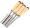 Holzmeißel, halbrundem Meißel Holzbearbeitungsmeißel Geschnitzte Meißel Holzbearbeitungsholz Holzbearbeitungswerkzeug Set Halbkreis Innenschneider Set 4