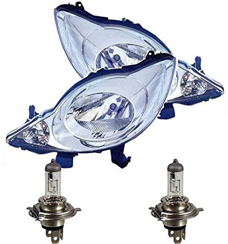 EISENFELS Bundle Set 106513967 erstellt mit Scheinwerfer rechts & links + PHILIPS Leuchtmittel H4 kompatibel mit 107