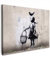MuchoWow© Impression sur Toile Photo Peinture 70x50 cm Tableau Decoration Murale Chambre Salon Maison Deco Cuisine Graffiti - Fille - Oiseaux - Street art - Abstrait