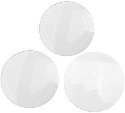 ANKROYU Watch Crystal, Watch Glass Replacement, 3PCS Single Dome Watch Glass, Sapphire Crystal Watch, Part Replacement Round Transparent Watch Glass (35 Add 36 Add 40)