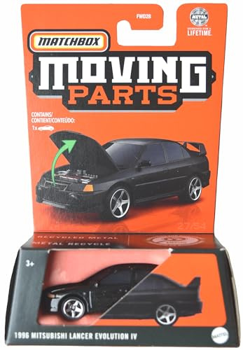 Matchbox 1996 Mitsubishi Lancer Evolution IV Moving Parts [Schwarz]