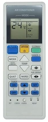 1 Mando a Distancia A75C4543 for Panasonic Inverter A/C AC Aire Acondicionado A75C3300 A75C3208 A75C3706 A75C3708