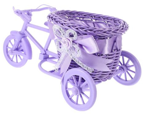 JOINPAYA einmachgläser Fahrrad Vase Blumentopf schmücken Blumenkorb Bambus